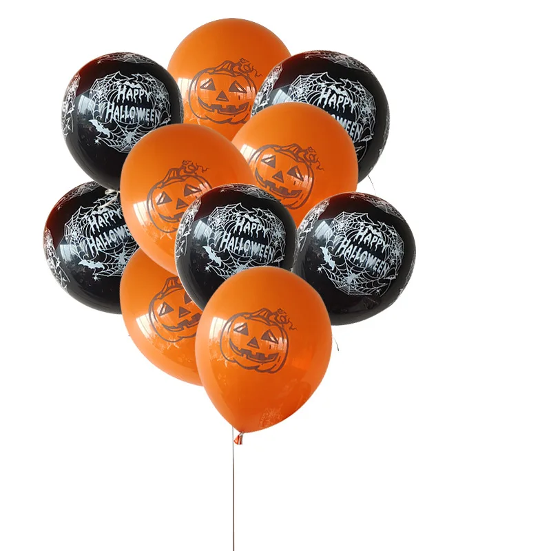 

5 pcs/lot 12 inch Latex Balloons for New Pumpkin Spider Party Decoration Halloween Balloon