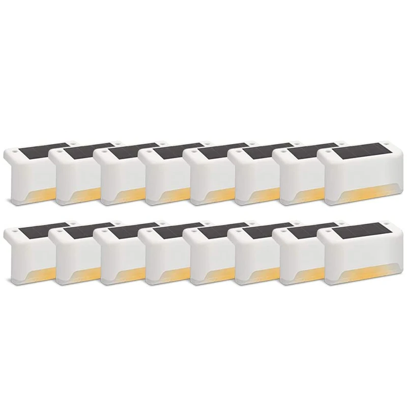 

Solar Deck Lights 16 Pack Fence Post Solar Lights for Patio Pool Stairs Step and Pathway, Weatherproof Led Deck Lights
