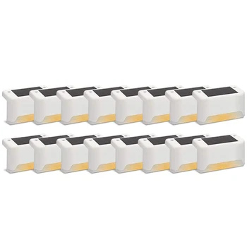 

Solar Deck Lights 16 Pack Fence Post Solar Lights for Patio Pool Stairs Step and Pathway, Weatherproof Led Deck Lights