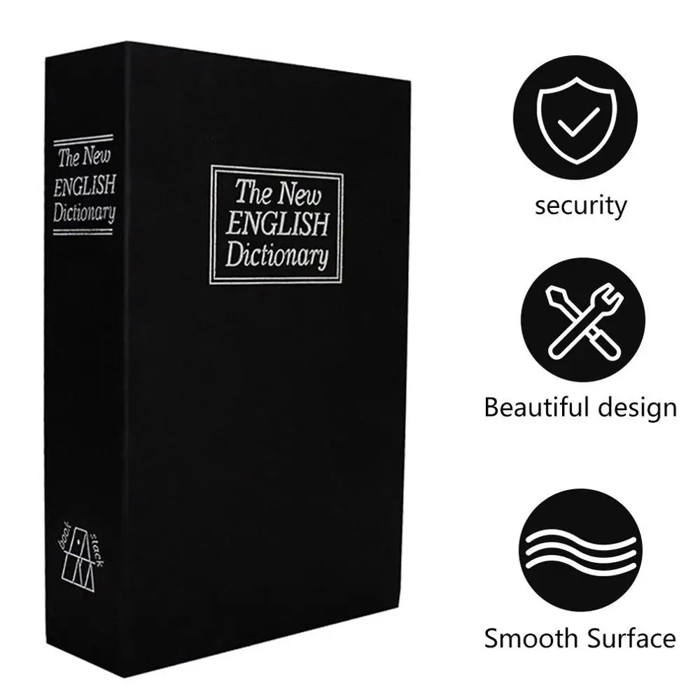 Caja de Seguridad de diccionario, Libro Secreto Popular, dinero oculto, seguridad secreta, bloqueo de dinero en efectivo, almacenamiento de monedas, joyería, casillero con contraseña