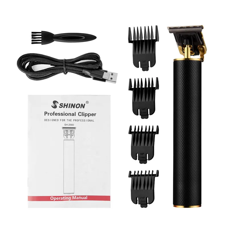 recarregável aparador de cabelo para barbeiro sem
