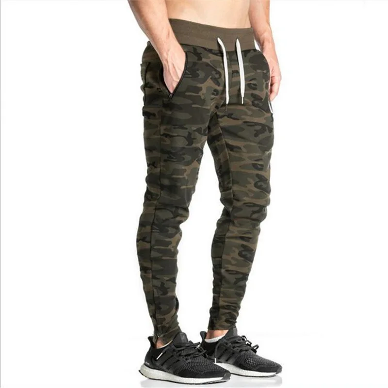 

Muscle Brother Fitness Body-hugging Men Sports Casual Training-Pattern Running Skinny Pants