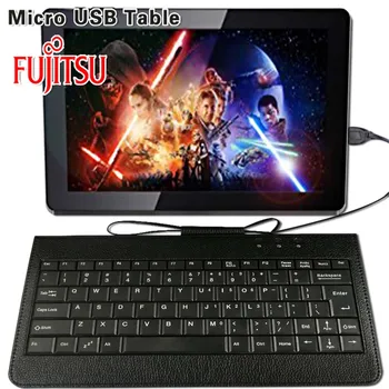 

PU Leather Foldable Folio Case Cover Micro USB Keyboard Stand Holder for Fusion5 104 10.1 Inch Tablet Accessories