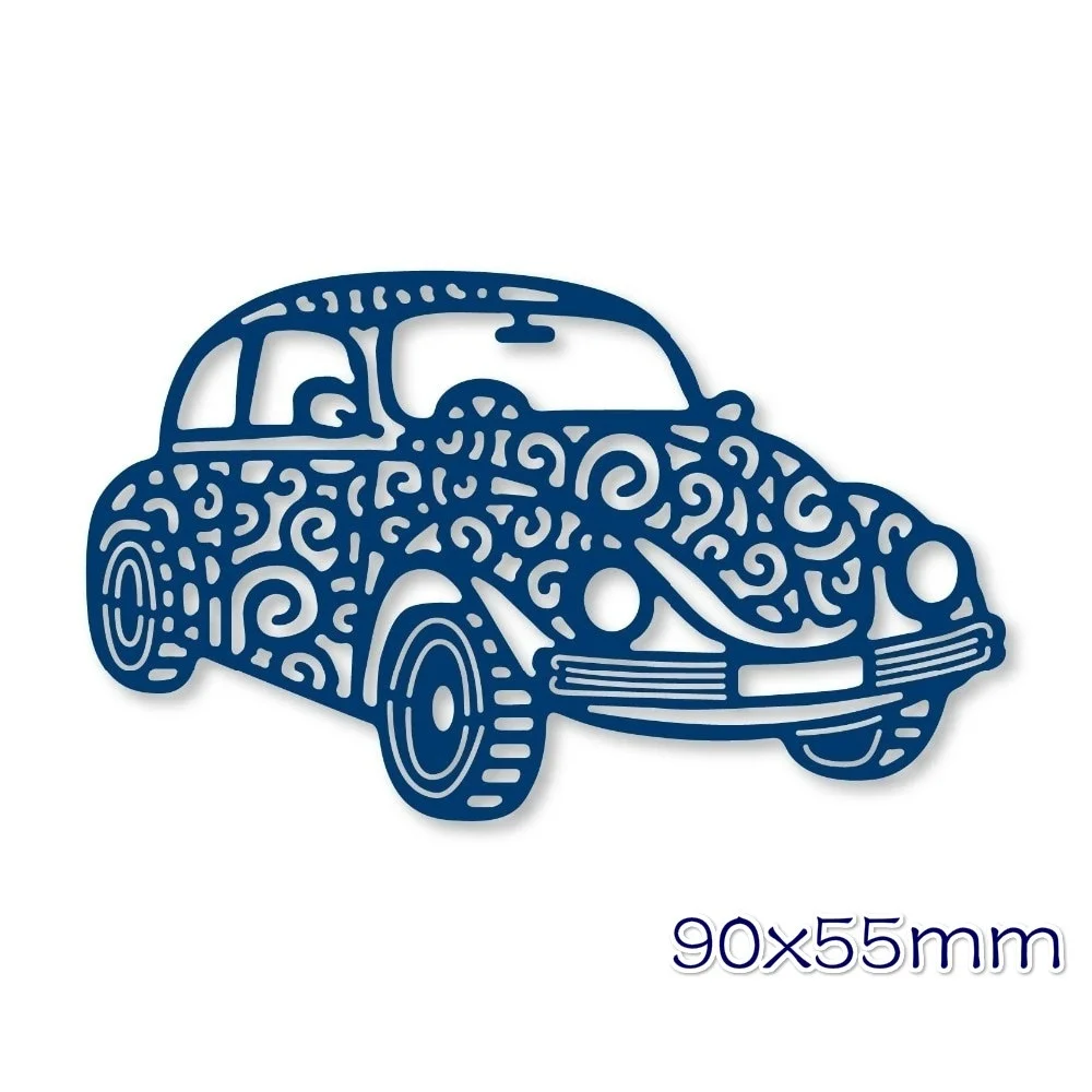 

Crazyclown Diy Retro Lace Pattern Car Border Stencil Metal Cutting Dies Scrapbooking Craft Embossing Die Cut Making