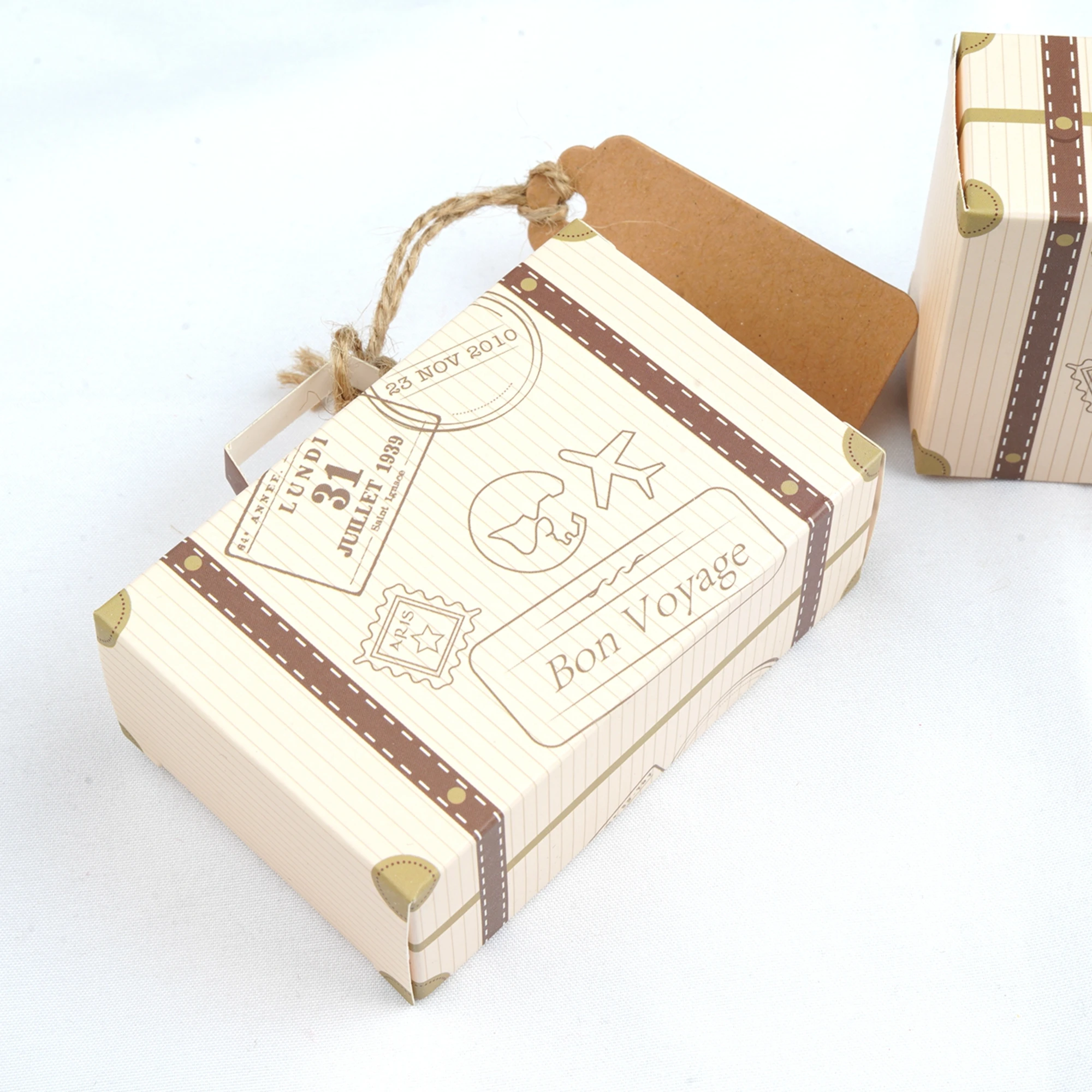 Kraft Diy Vintage Mini Suitcase Candy 