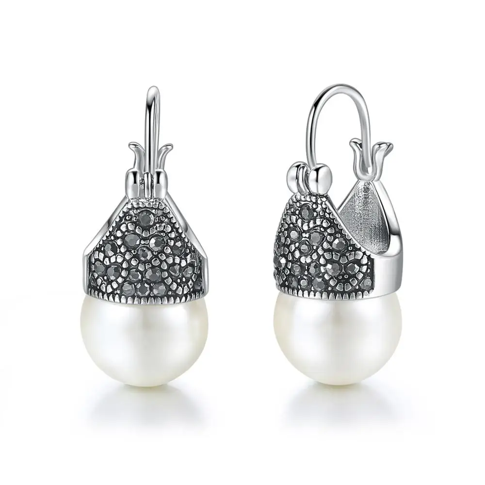 MOONROCY Free Shipping Fashion Jewelry wholesale Vintage Cubic Zirconia Crystal Imitation Pearl Earrings rings Gift|fashion pearl earrings|pearl