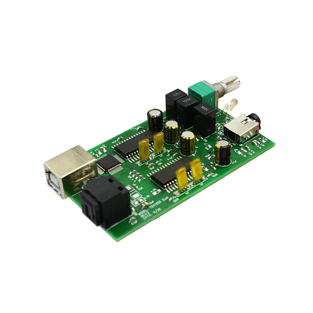 Lusya HiFi USB DAC Optical TDA1305T Digital to Analog Converter Mini Headphone Amplifier PC Sound Card F10 002