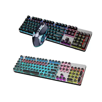 

Game Mechanical Keyboard Steampunk Mechanical Keyboard Internet Cafe Gaming Keyboard 104 Keys Mechanical Keyboard