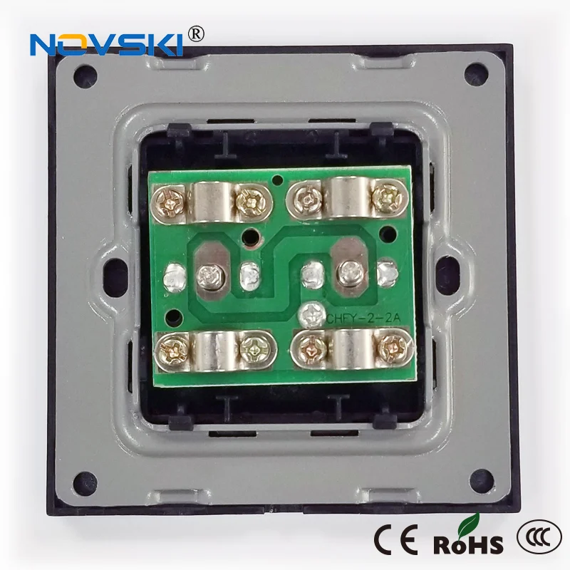 Luxury Dual TV Antenna Wall Socket Silver plated Double Coaxial Wall Mount Output Faceplate Socket Crystal Tempered Glass