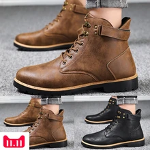 Мужские повседневные уличные ботинки-трубы; нескользящие инструменты для военных; дышащие ботинки; Мужская обувь; ботинки; zapatos de hombre