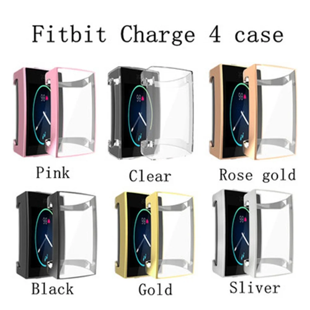 Для Fitbit Charge 4 3 Band Watch Cover полное защитное покрытие экрана Мягкий ТПУ защитный