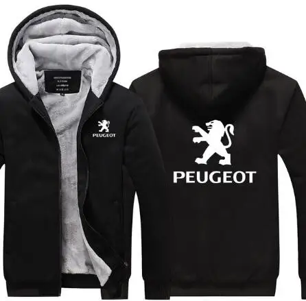 Зимние толстовки, мужские толстовки на молнии peugeot, спортивный костюм, мужские повседневные утепленные пальто для мужчин, куртки с капюшоном, одежда