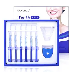 6 шт., Отбеливающая система для отбеливания зубов, набор гелей для полости рта, оборудование для отбеливания зубов, холодный светильник