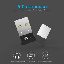 Bluetooth адаптер 5,0 USB Настольный компьютер Бесплатный привод Bluetooth аудио приемник ключ Музыкальный Аудио приемник передатчик