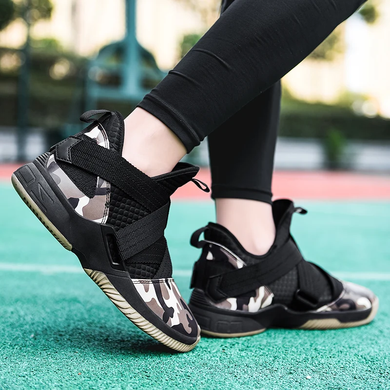 Уличная Мужская баскетбольная обувь; zapatillas hombre Deportiva; высокие дышащие мужские Ботильоны; кроссовки для тренировок; спортивная обувь