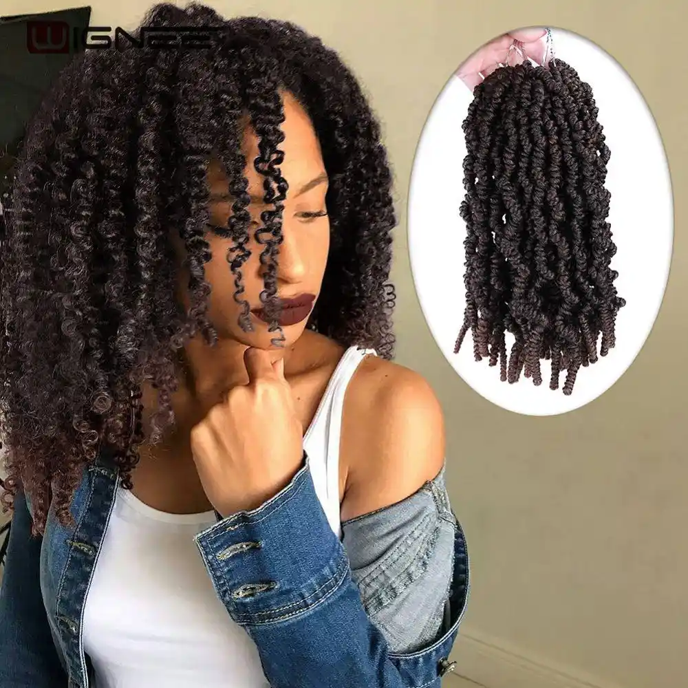 Wignee 15 Pryadej Strast Tvist Crotchet Pletenie Sinteticheskie Volosy Ombre Rastyanutye Tvisty Dlya Chernyh Zhenshin Naturalnye Volosy Pushistye Pariki Aliexpress