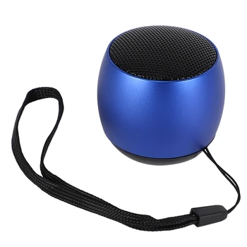 

Mini Car Subwoofer Metal Outdoor Portable Card Wireless Bluetooth Small Speaker Bluetooth 4.2 Wireless Loudspeaker with Lanyard