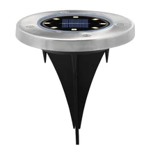 Водонепроницаемый 8 светодиодный светильник на солнечных батареях для сада, газона, двора, лестницы под землёй, ландшафтный светильник для улицы, украшение дома, Ночной светильник, светильник s