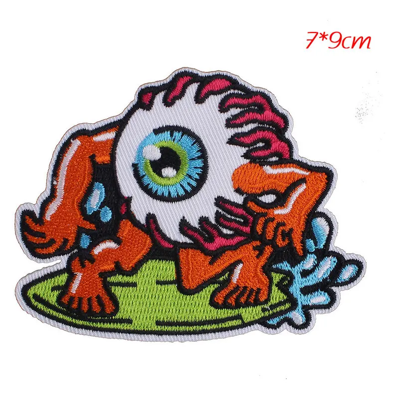 Clothes Embroidered Iron Sew On Patches transfers Appliques Badges Catch Eyeball