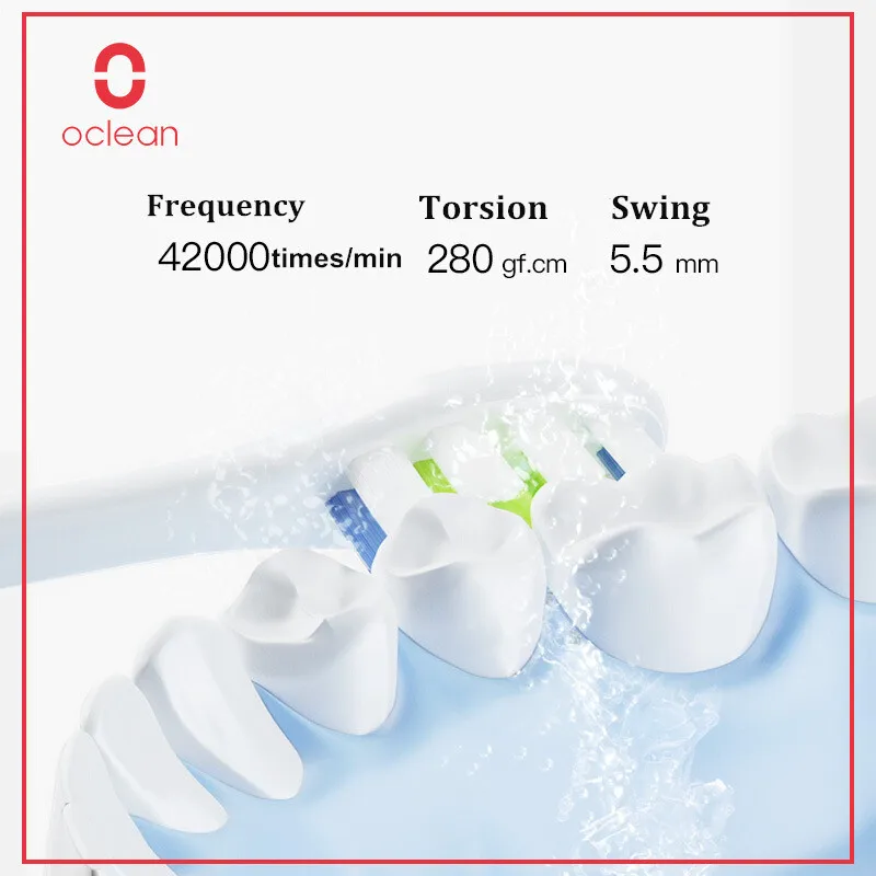 Oclean одна электрическая зубная щетка набор с 4 щетками+ 1 настенный держатель приложение управление перезаряжаемая зубная щетка для дома