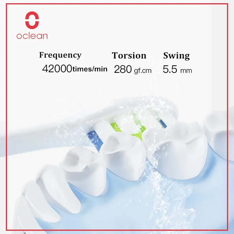 Набор электрической зубной щетки Oclean One с 2 головками кистей + 1 настенный