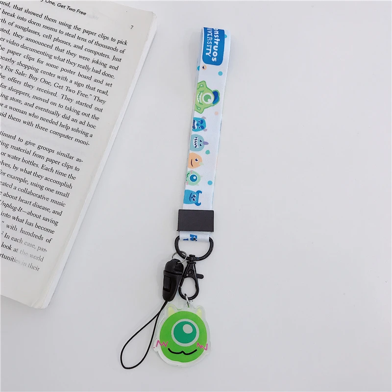 Мультяшный регулируемый ремешок на запястье шнурок-браслет для телефона iPhone samsung Камера GoPro USB флэш-накопители КЛЮЧИ ID карта брелок