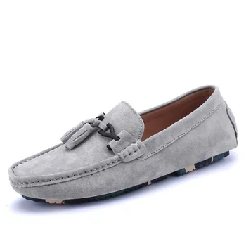

Mens Casual Leather Docksides Deck Lace Up Moccain Boat Loafers Shoes Driving Fashion Unisex Plus Size Handmade shoes