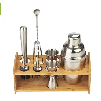 

Cocktail Bartending Mixer Set Combination Professional Bar Equipment Fancy Stainless Steel Shake Cup Wine Bartender mixer