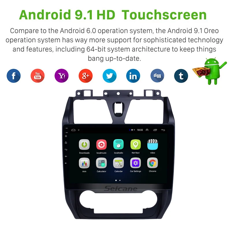 Seicane 10,1 дюймов Carplay HD сенсорный экран gps Navi Радио Android 9,1 для Geely Emgrand EC7 2012-2013 Bluetooth USB Поддержка TPMS