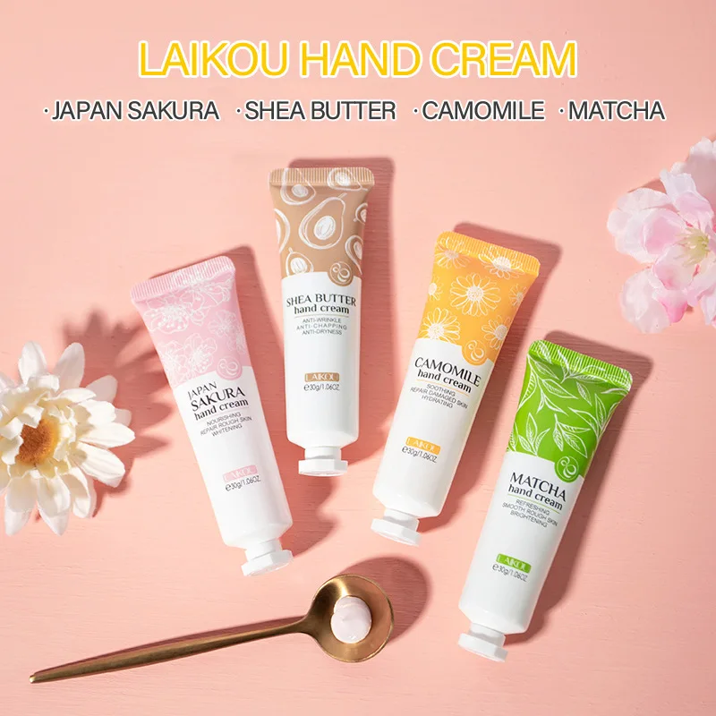 

LAIKOU Hand Cream For Dry Skin Anti Chapping Moisturizing Repairing Nourishing Whitening Improve Fine Lines Delicate Hand Care
