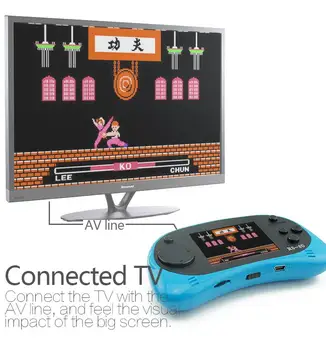 

8 Bit Handheld Retro Game Console RS-8D 2.5"LCD Build-in 260 Classic Games Support TV Output For Kids