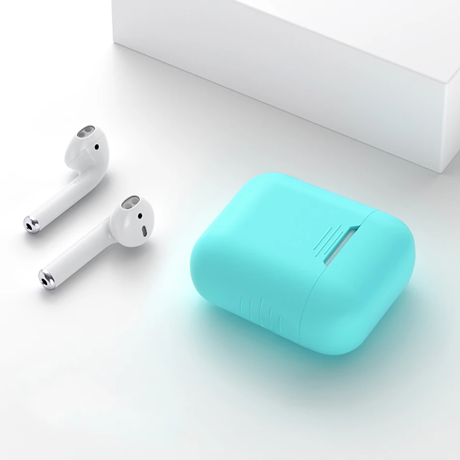 1 шт Bluetooth беспроводной чехол для наушников Защитный чехол для AirPods аксессуары для кожи силиконовый чехол для Apple AirPods зарядная коробка