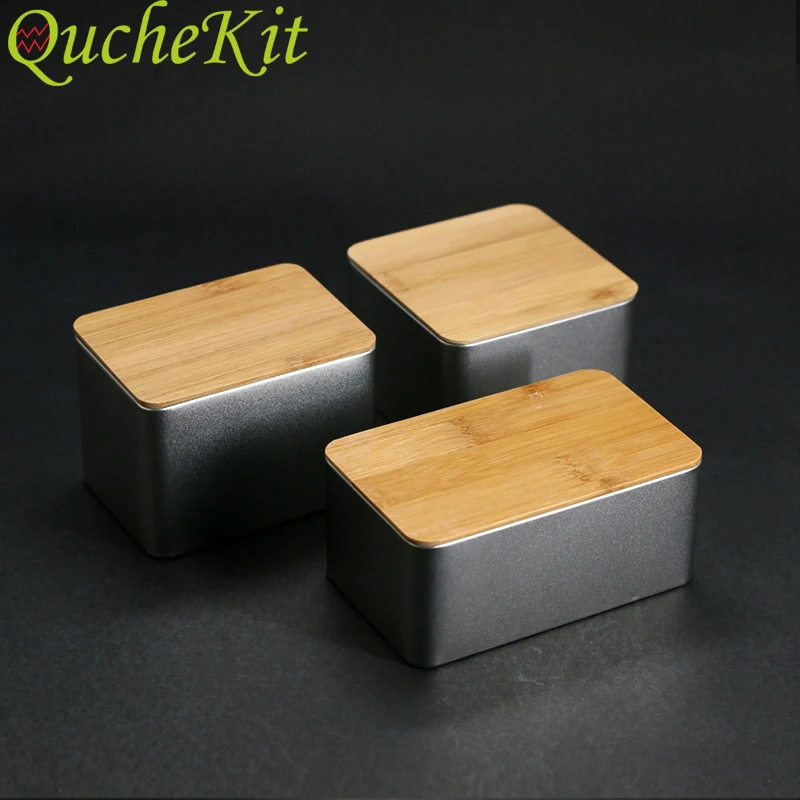 Small Vintage Metal Storage Box With Wood Lid Money Coin Candy Key Packaging Tea Cans Kitchen Food Containers Organizer | Дом и сад