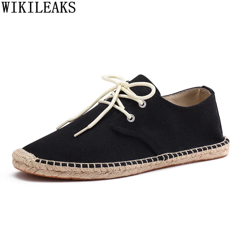 

Men Non-leather Casual Shoes Canvas Shoes Men Espadrilles Men Luxury Designer Shoes Fisherman Schoenen Zapatos Hombre Vestir