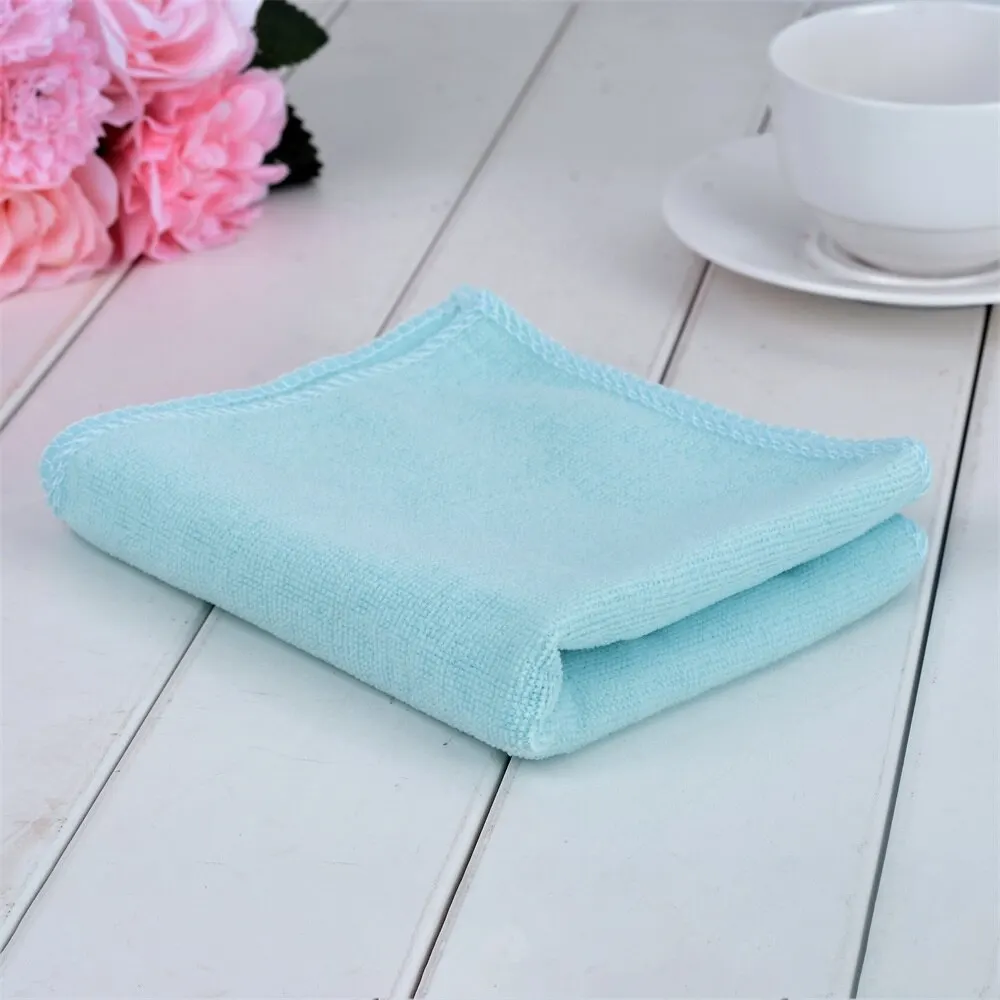 light blue 30x70cm Микрофибра быстросохнущее полотенце медведь банные полотенца с героем мультфильма хлопок мягкое сухое полотенце s Кухня чистое впитывающее полотенце s сплошной цвет 70X140 см - Цвет: light blue 30x70cm