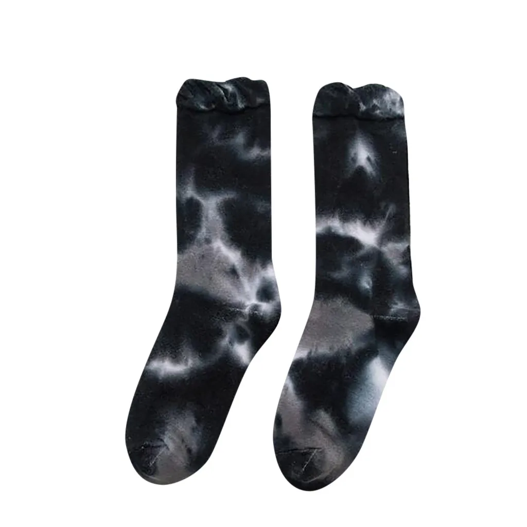 Пара Носки «унисекс» детский красочные узелковое окрашивание скейтборд Носки хлопок Harajuku носки для HipHop Sox в этническом стиле пара длинных носков D23