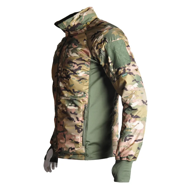 Новая зимняя мужская тактическая куртка, пальто, зимняя Военная CP камуфляжная Водонепроницаемая дышащая флисовая Боевая куртка, Мужская походная куртка