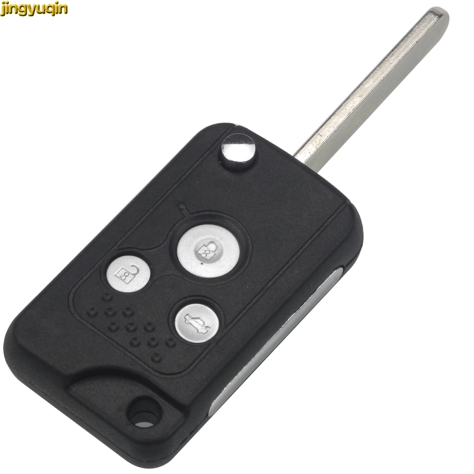 Jingyuqin 10pcs for Honda Civic / Fit CRV Frontal Accord Key Case Shell Car-styling 3 Buttons Control Folding | Автомобили и