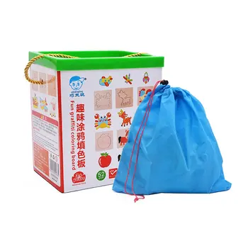 

52pcs Baby Toy Drawing Game Coloring For Children Doodles Early Learning Education Boy Girl Drawing Tools Template Painting Mold