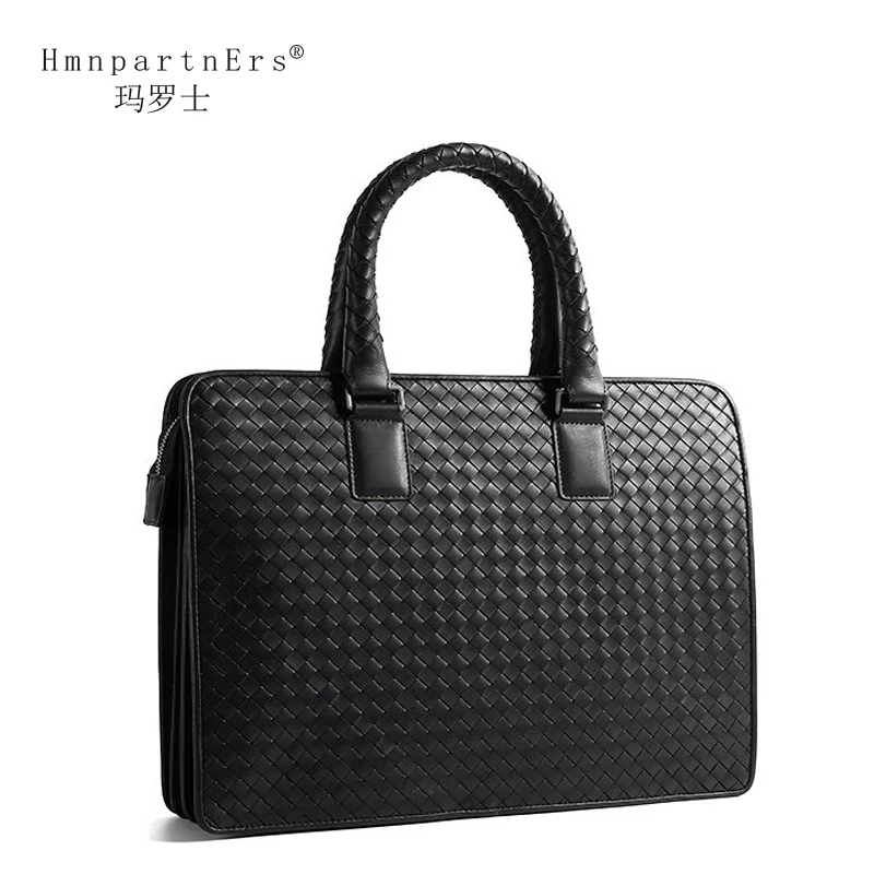 

Hmn Partn Ers Luxury Men Cowhide Top-Handle Bags 2020 Fashion Large Capacity Bag Cowskin Genuine Leather Designer Men'S Bags