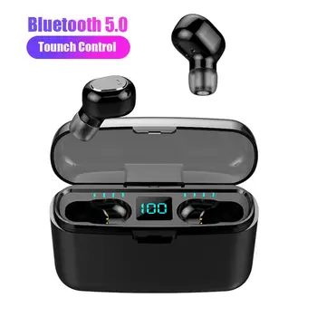 

M8W Portable Digital Display TWS HD Call Earpiece Bluetooth 5.0 Wireless In-Ear Sports Earphones Support iOS/Android Phones