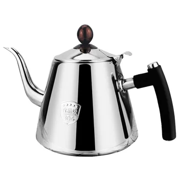 

Pour Over Tea Kettle Coffee Drip Kettle BPA Free Water Kettle 1.2 Liter Tea Pot Stainless Steel Water Heat Pot, Silver