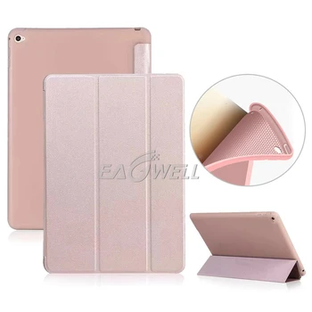 

Soft Silicone Case for Apple ipad Air 2 9.7 inch Back Stand Folio Flip Anti Dust High Quality Tablet Protective Shell Case Funda