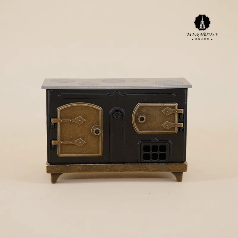 

12 Points Ob11 Doll House Mini Furniture Model Iron Stove