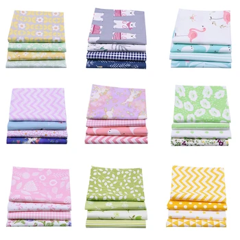 

4/8pcs 20x25cm Assorted Floral Printed Cotton Cloth Sewing Quilting Fabric for Patchwork Needlework DIY Handmade Material