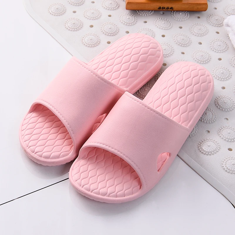 FZNYL/женские и мужские домашние Тапочки для ванной; EVA; мягкие летние домашние сандалии; нескользящая износостойкая обувь; Новинка года; Домашние вьетнамки - Цвет: Pink