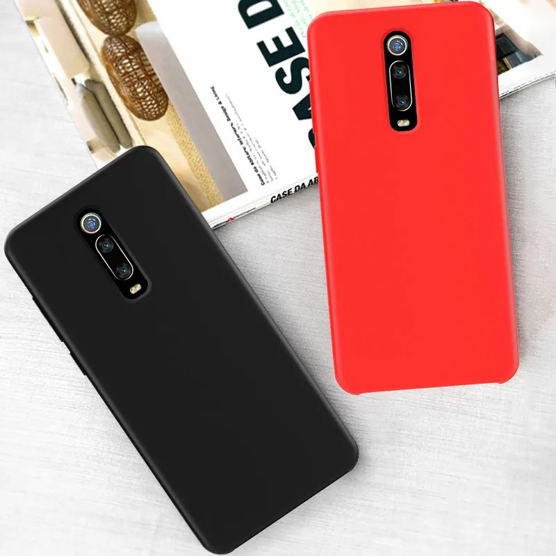 

For Xiaomi Redmi K20 Case Cover for Redmi K20 Phone Case Soft Rubber Shell Funda Protective Liquid Silicone Case For Xiaomi K20