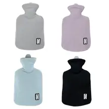 Простой впрыск воды горячей воды мешок Фланелевое пальто сплошной цвет Студенческая теплая сумка зима мини руки грелка спираль герметичность