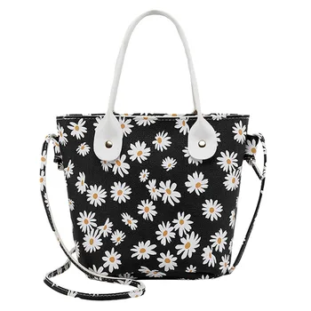 

handbags for women Fashion Women Pure Color Flowers Crossbody Bag Zipper Bag Shoulder Bag Hand Bag сумки через плечо