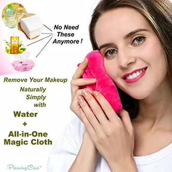 

Makeup Remover / Reusable Microfiber Cleaning Towels - Chemical-Free to Remove Dirt, Oil and Cosmetics